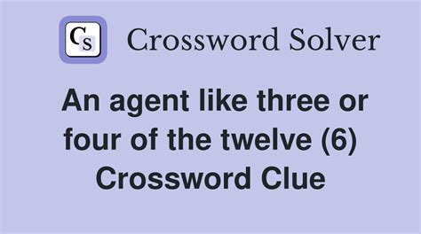 agents crossword clue 4 letters